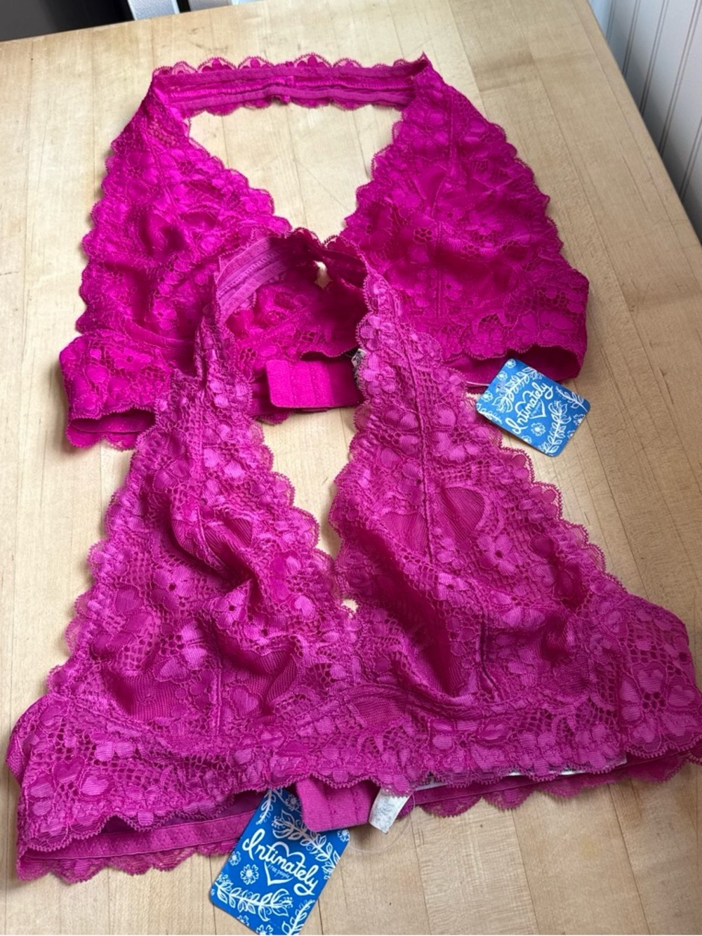 2 NWT Free People Lace Bralettes